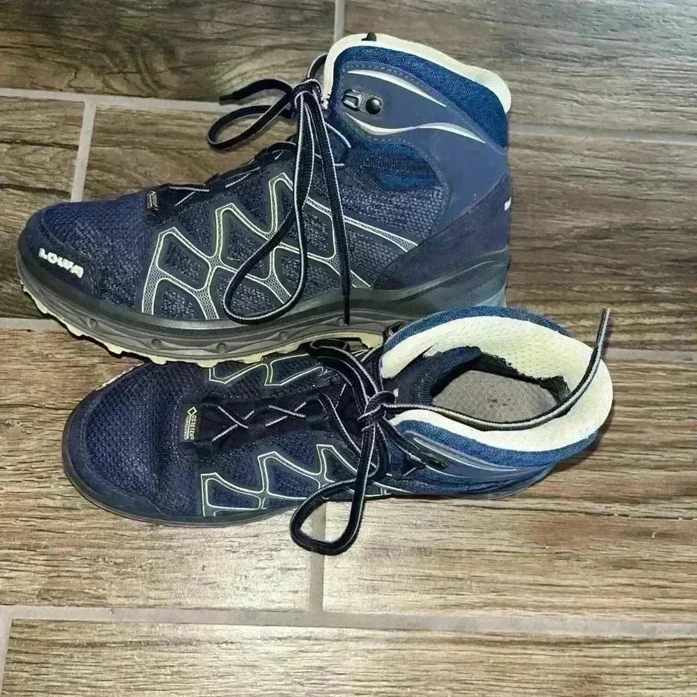 Lowa Aerox GTX Mid wS Gore-Tex Surround Navy Mint Trekking outdoor Boots